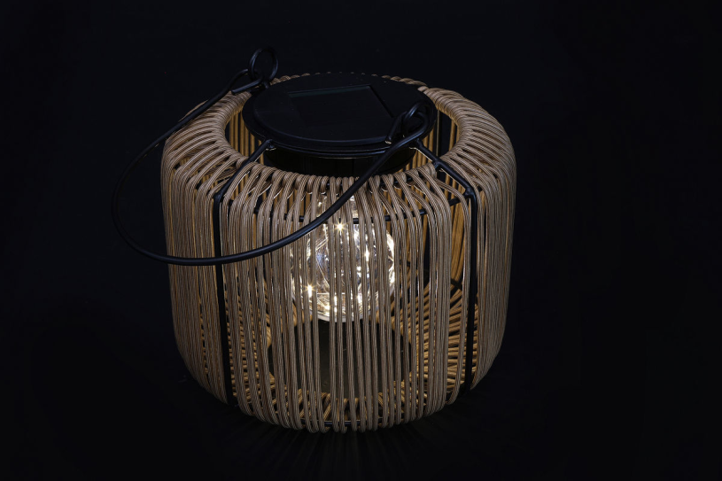 Countryfield Hanglamp solar LED Didem naturel 9x15x16cm