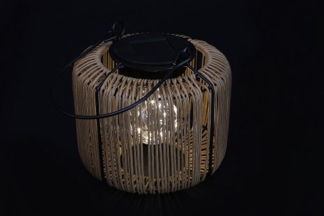 Countryfield Hanglamp solar LED Didem naturel 9x15x16cm