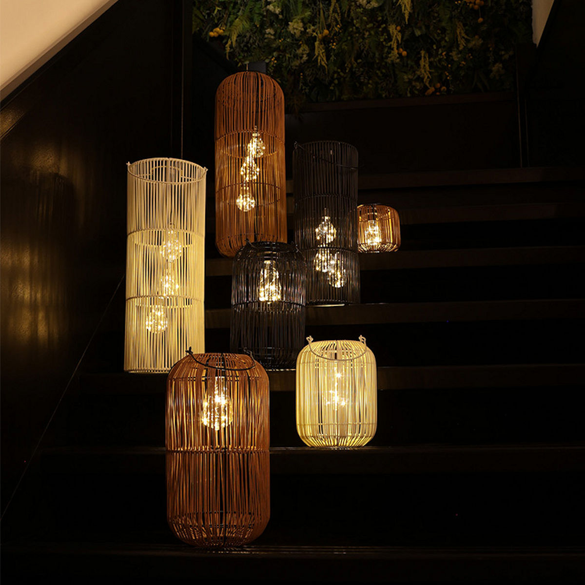 Countryfield Hanglamp solar LED Didem naturel 9x15x16cm