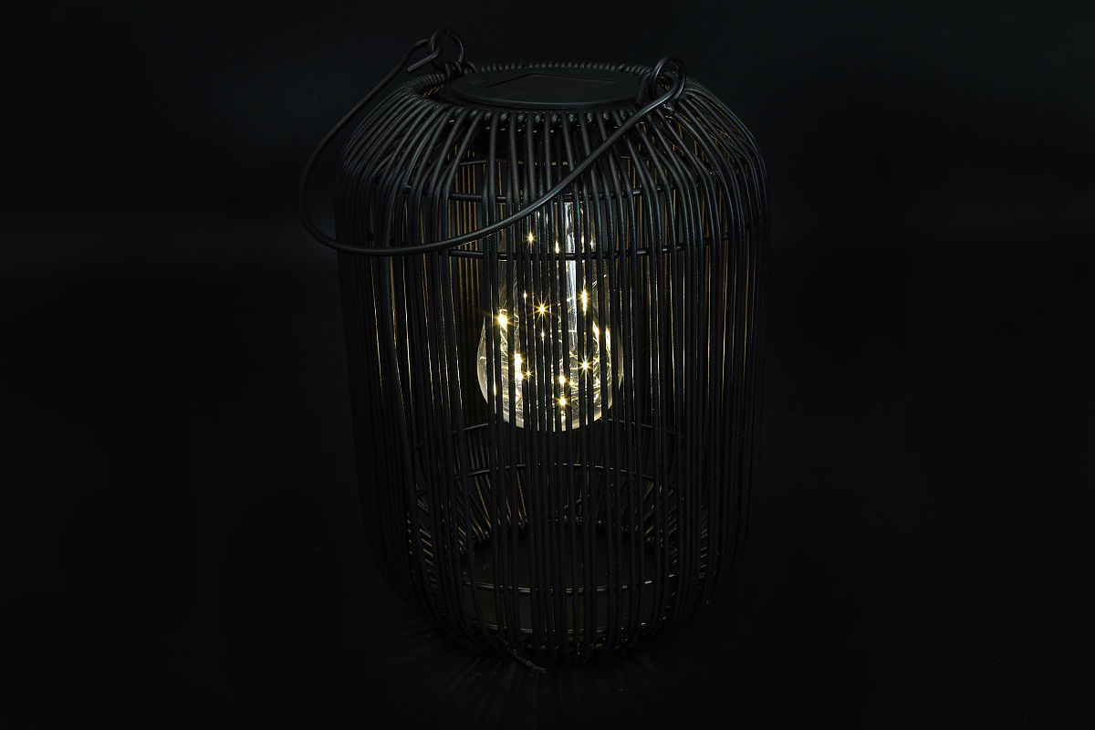 Countryfield Hanglamp solar LED Giona S zwart 11x18x24cm