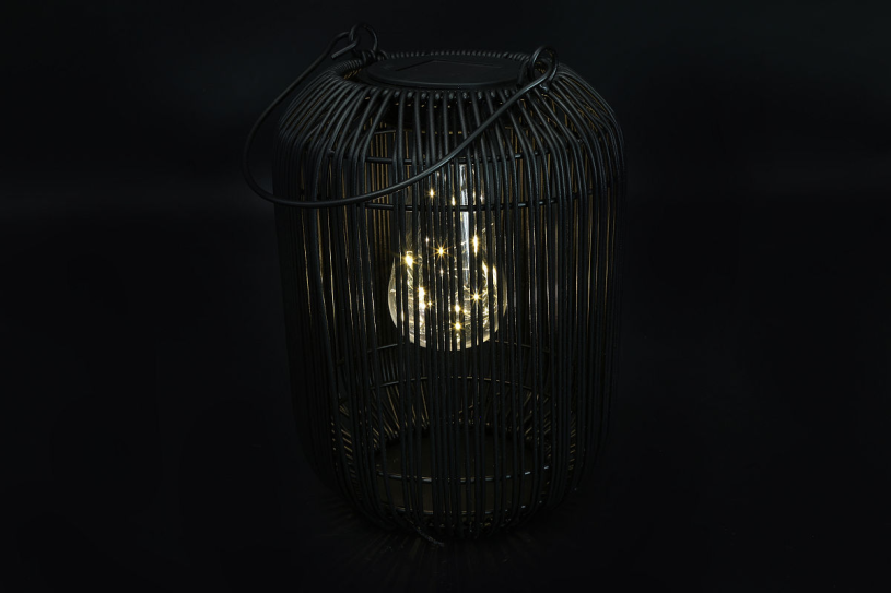 Countryfield Hanglamp solar LED Giona S zwart 11x18x24cm