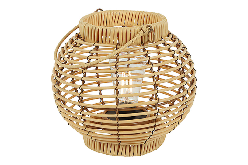 Countryfield LED windlicht convex Sabine S licht bruin