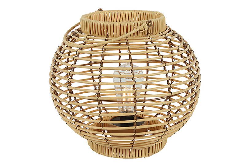 Countryfield LED windlicht convex Sabine M licht bruin