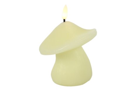 Countryfield LED Kaars Paddenstoel S 12,5cm - creme