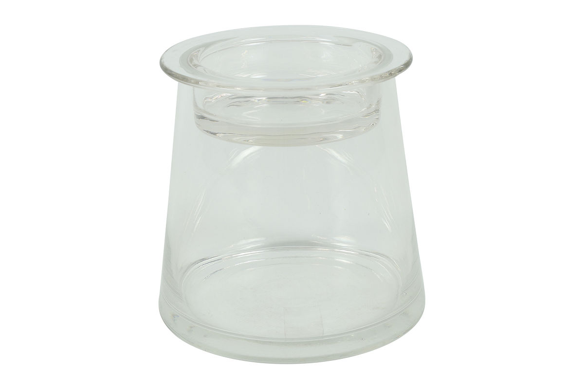 Countryfield Deco glas Hanny m/komdeksel 14x14x13,5cm
