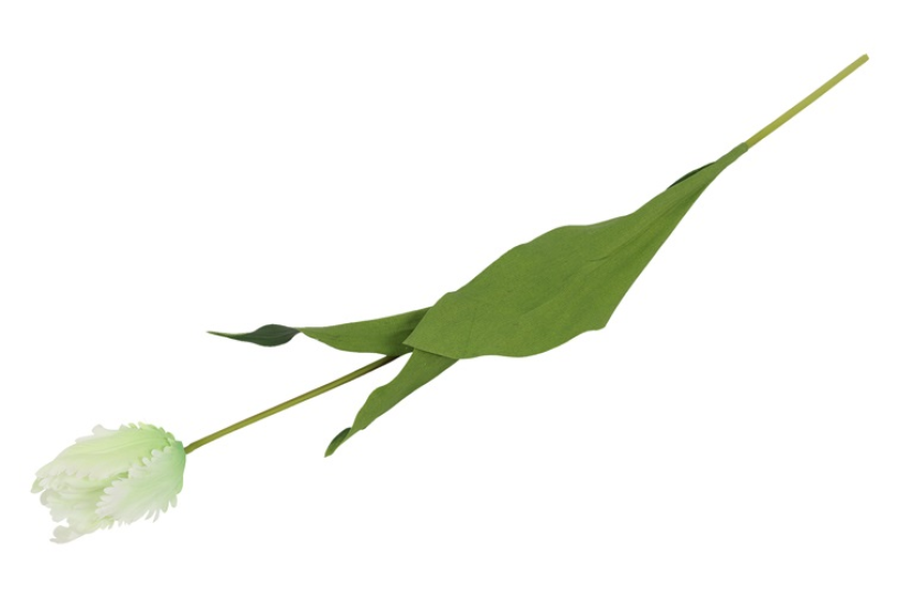 Countryfield Kunstbloem Tulipa (Parrot French) wit 65cm