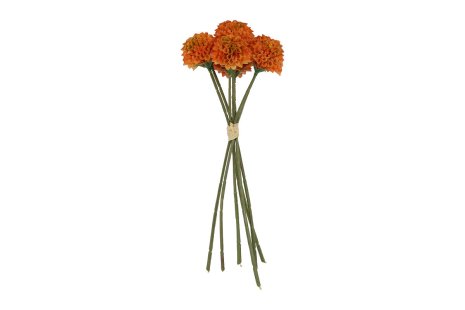 Countryfield Kunstbundel Dahlia Pompon oranje 12x12x27cm