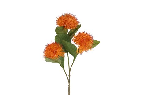 Countryfield Kunstbloem Carthamus oranje 86cm