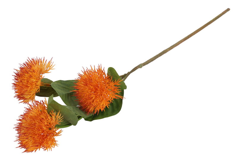 Countryfield Kunstbloem Carthamus oranje 86cm