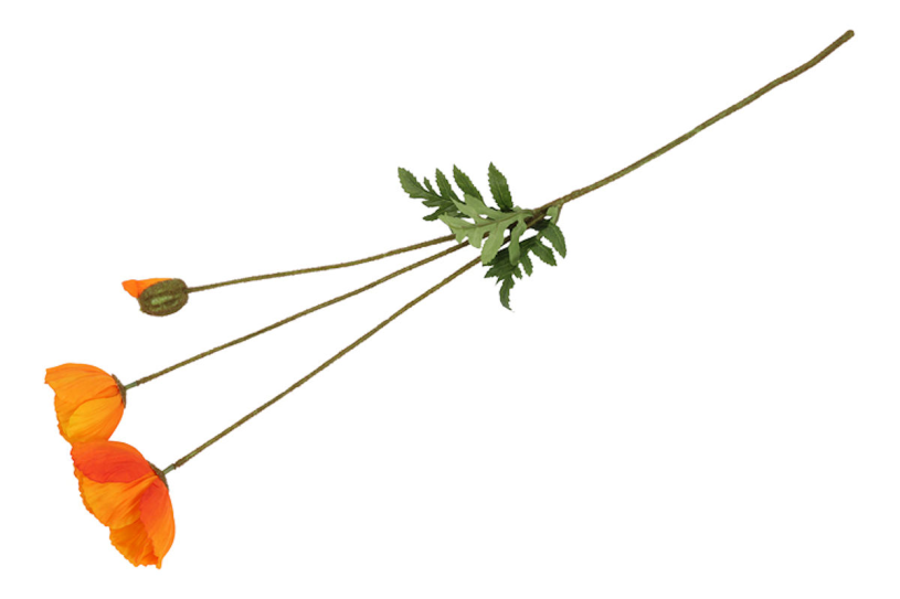 Countryfield Kunstbloem Papaver oranje 95cm