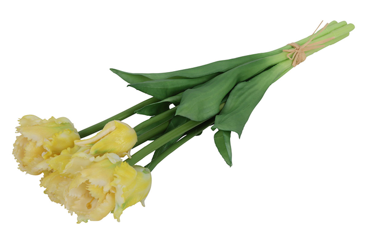 Countryfield Kunstbloem Tulipa boeket 47cm geel