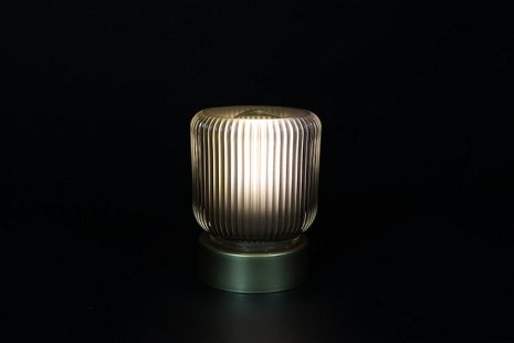 Countryfield Tafellamp LED ro Floor S grijs 8x8x11cm