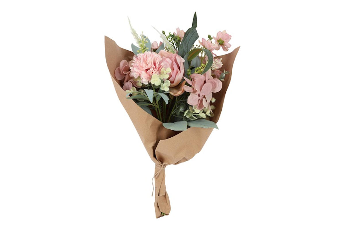 Countryfield KunstBoeket Monique roze 42x20x20cm