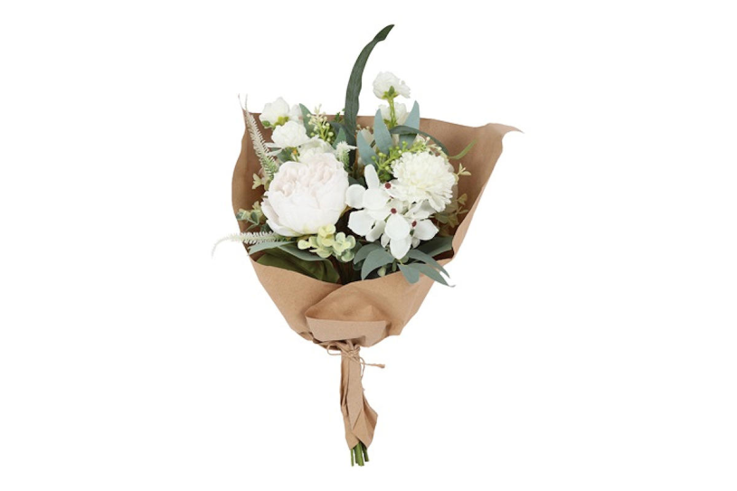 Countryfield KunstBoeket Monique wit 42x20x20cm