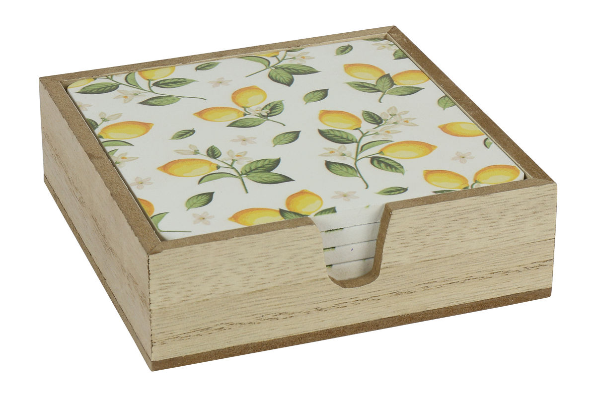 Countryfield Onderzetters ... stuks - citroenen 11x11x3,5cm