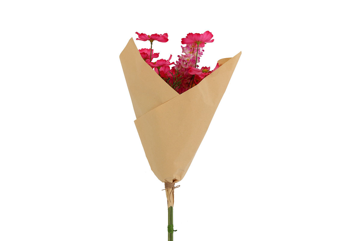 Countryfield Kunstboeket Babs d.roze 30x28x85cm