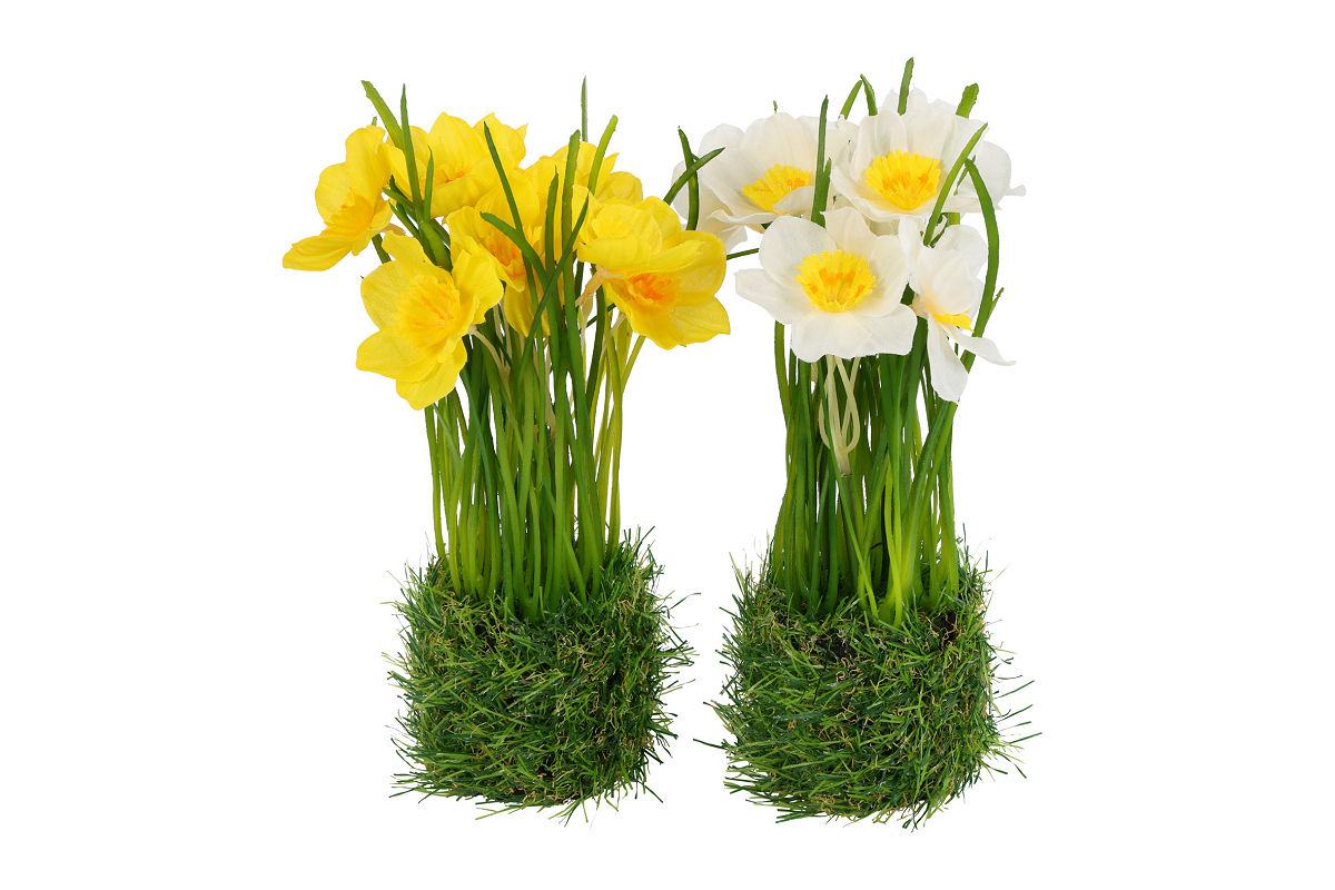 Countryfield Kunstplant Narcissen 2 assorti 16x13x22cm