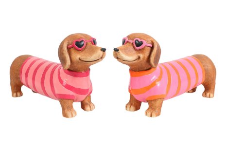 Countryfield Teckel Larry a2 bruin/roze/oranje 42x11x21cm