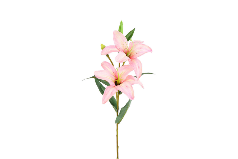 Countryfield Kunstbloem Lilium oriental roze 10x10x61cm