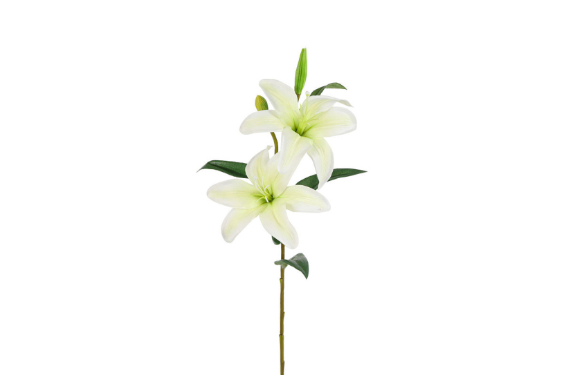 Countryfield Kunstbloem Lilium oriental wit 10x10x61cm