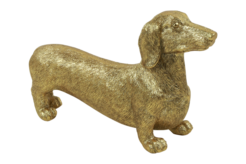 Countryfield Hond Dachshund Brutis S 22x7x13cm - goud