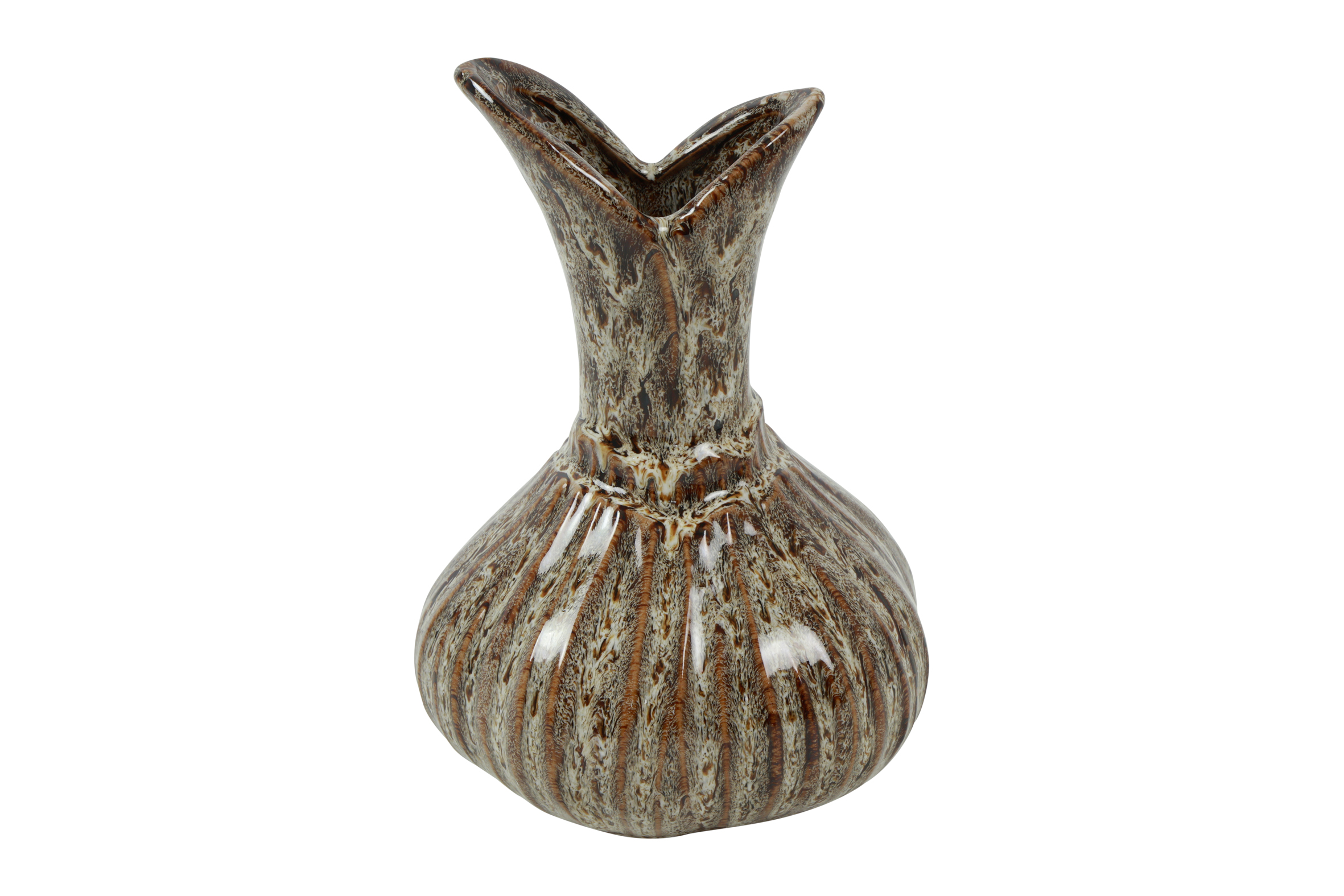 Countryfield Vaas Amaryllis M 13x13x18cm - bruin