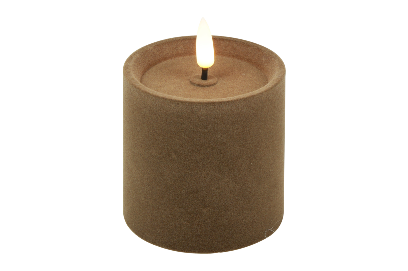 Countryfield LED Stompkaars Velvet S 7,5x7,5x7,5cm - taupe