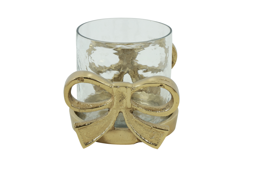 Countryfield Kandelaar m/strik Darla S L9B13H10cm - goud