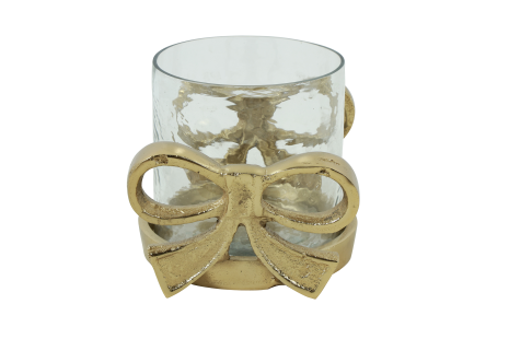 Countryfield Kandelaar m/strik Darla S L9B13H10cm - goud