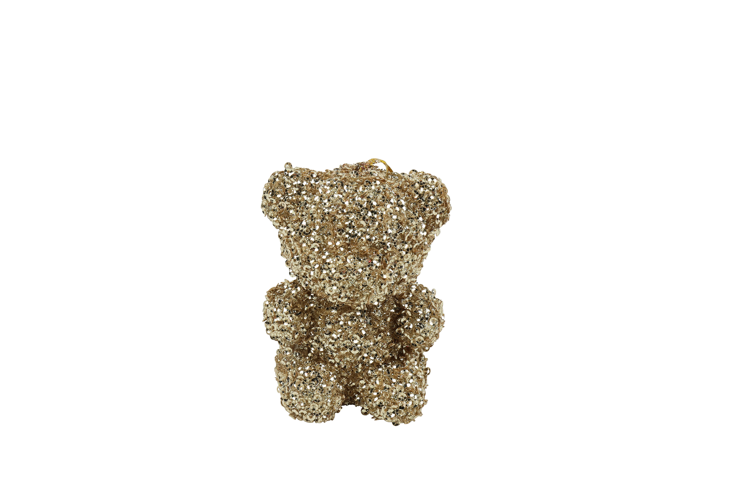 Countryfield Beer zittend Glitter S 8x6x5cm - champagne