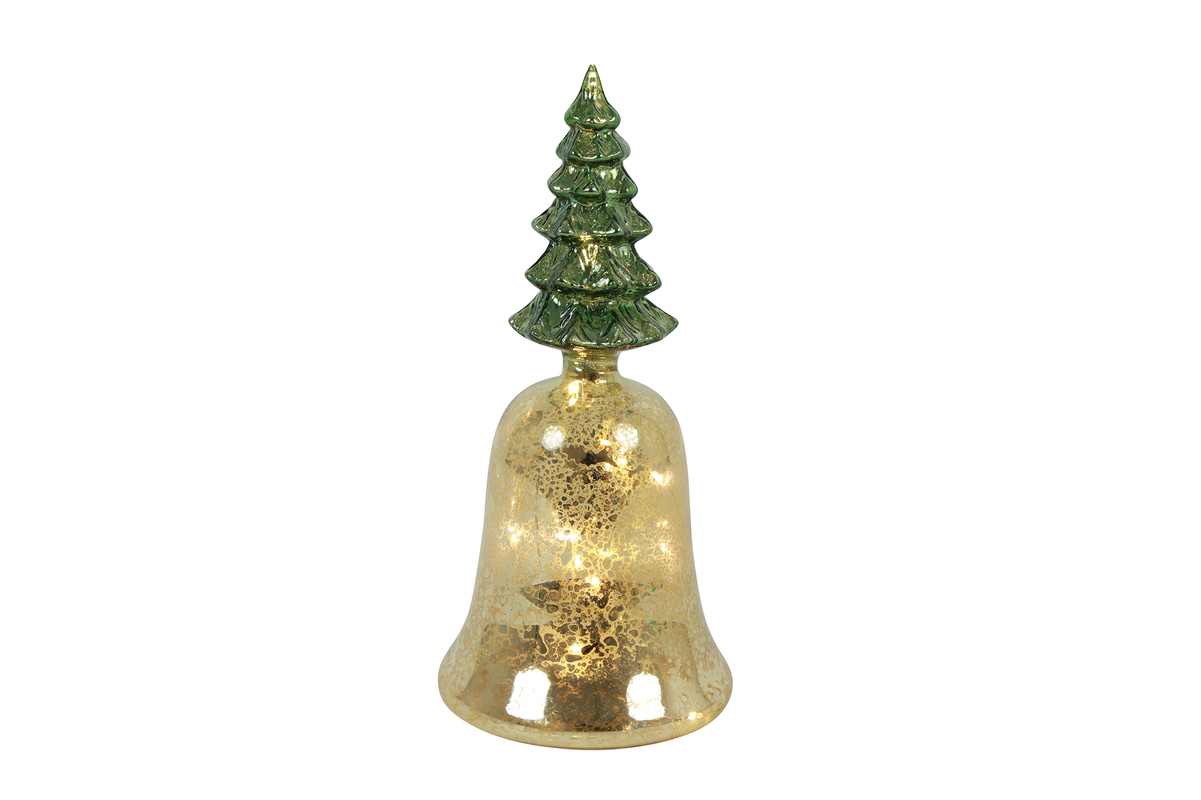 Countryfield LED Kerstbel Jolie S 9,5x9,5x21cm - goud