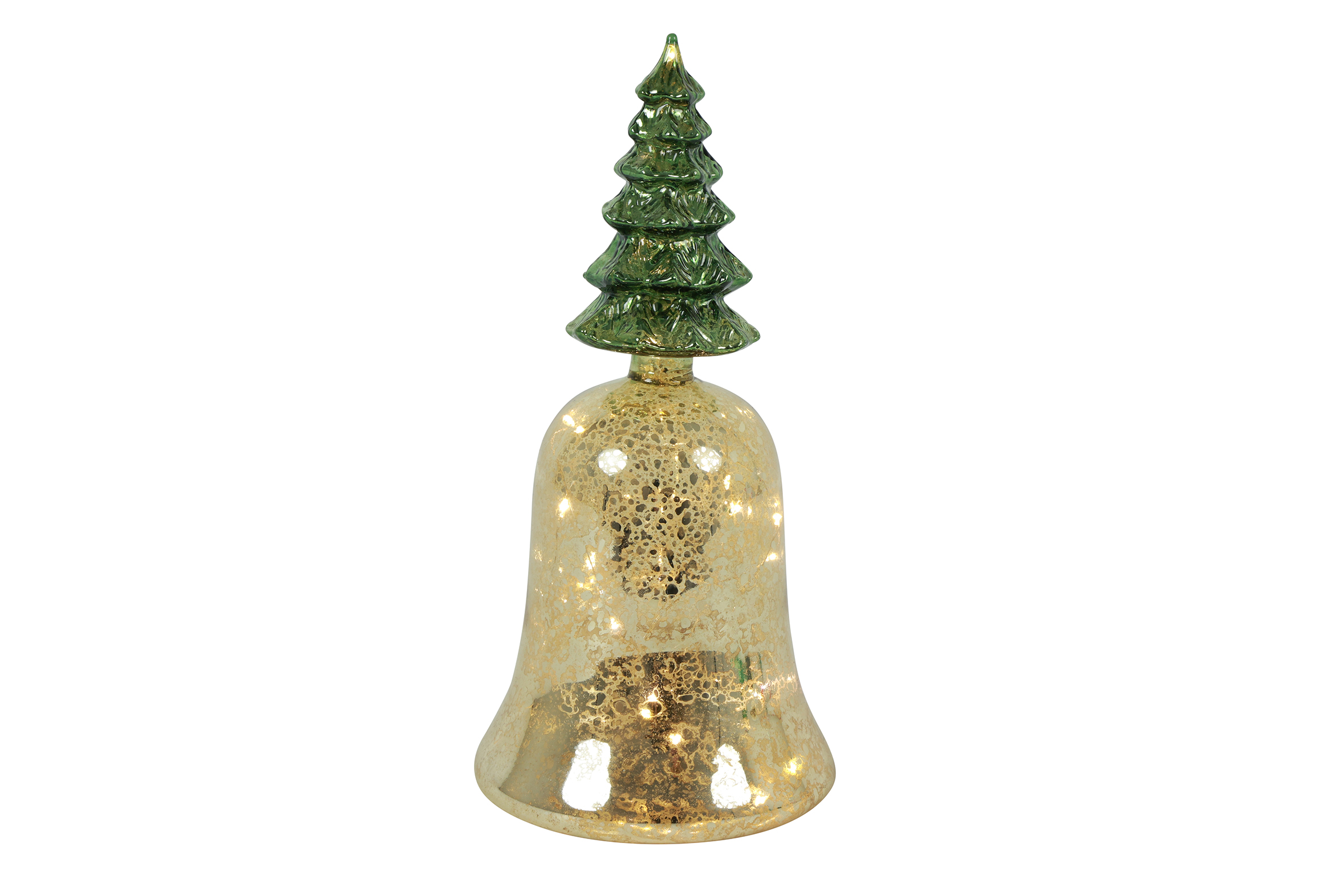 Countryfield LED Kerstbel Jolie M 12x12x25,5cm - goud