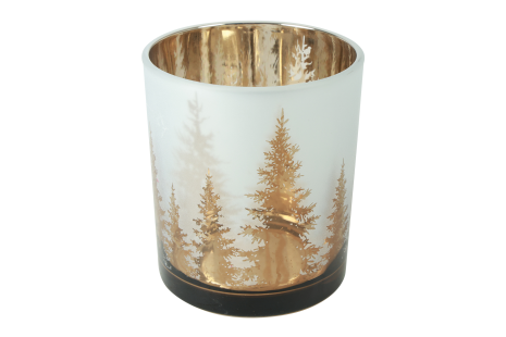 Countryfield Theelichthouder Pines M 8,8x8,8x10cm - goud