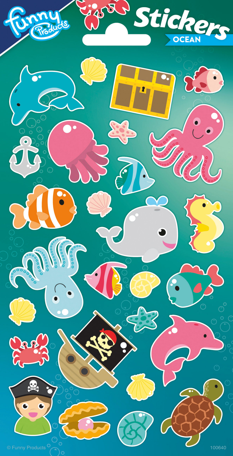 Totum Twinkle Stickers Paper Sheet Sealife