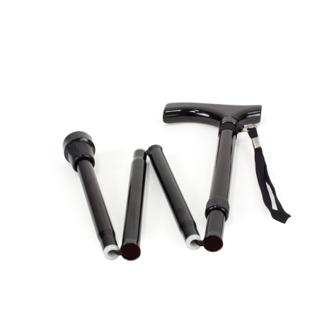 Vitility Wandelstok opvouwbaar - zwart