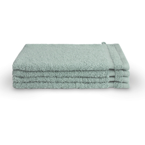 BYRKLUND Bath Basics Washand 16x21cm - Zeeblauw - 4 stuks