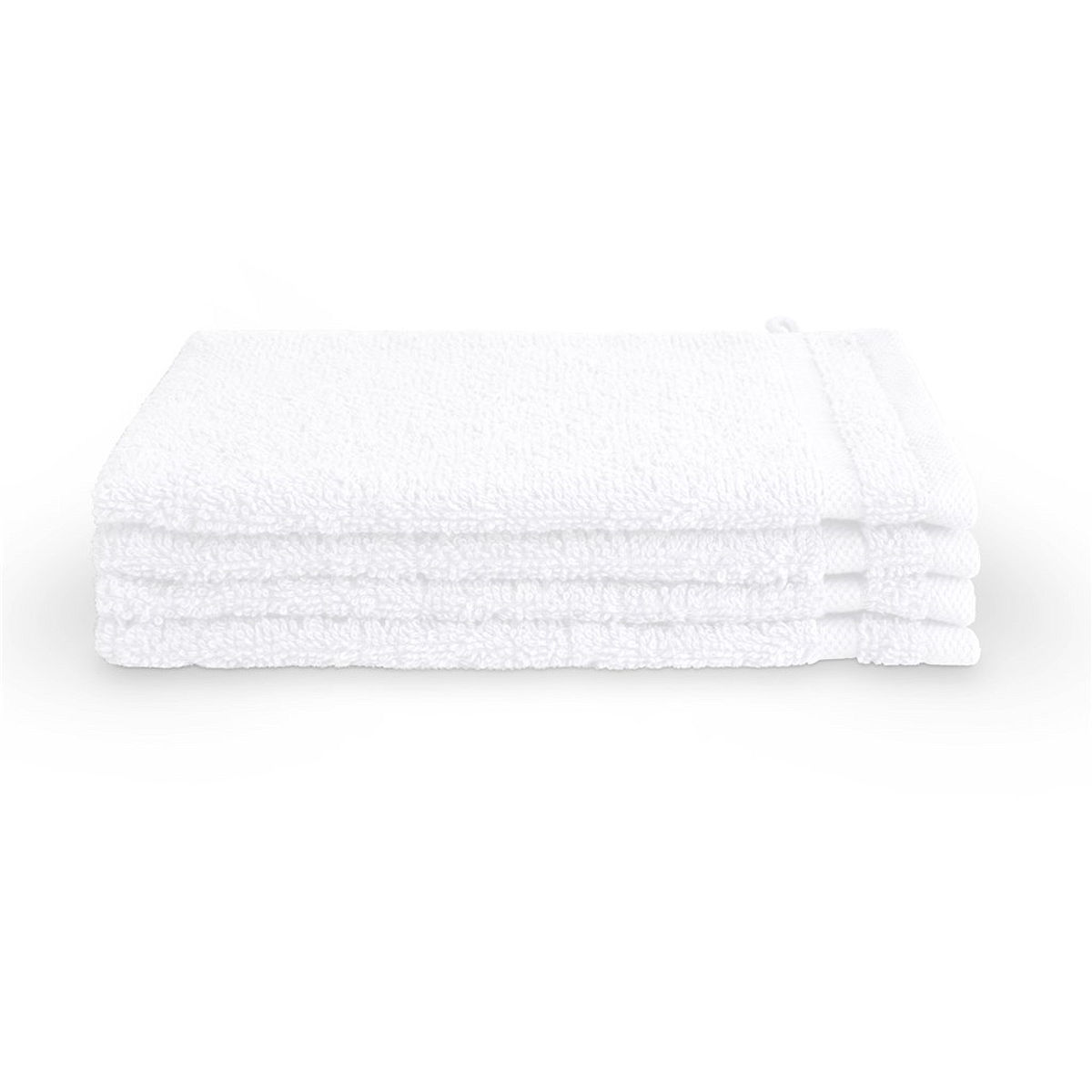 BYRKLUND Bath Basics Washand 16x21cm - Wit - 4 stuks