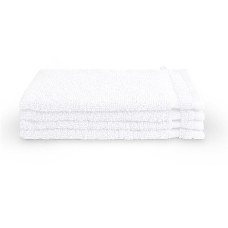 BYRKLUND Bath Basics Washand 16x21cm - Wit - 4 stuks