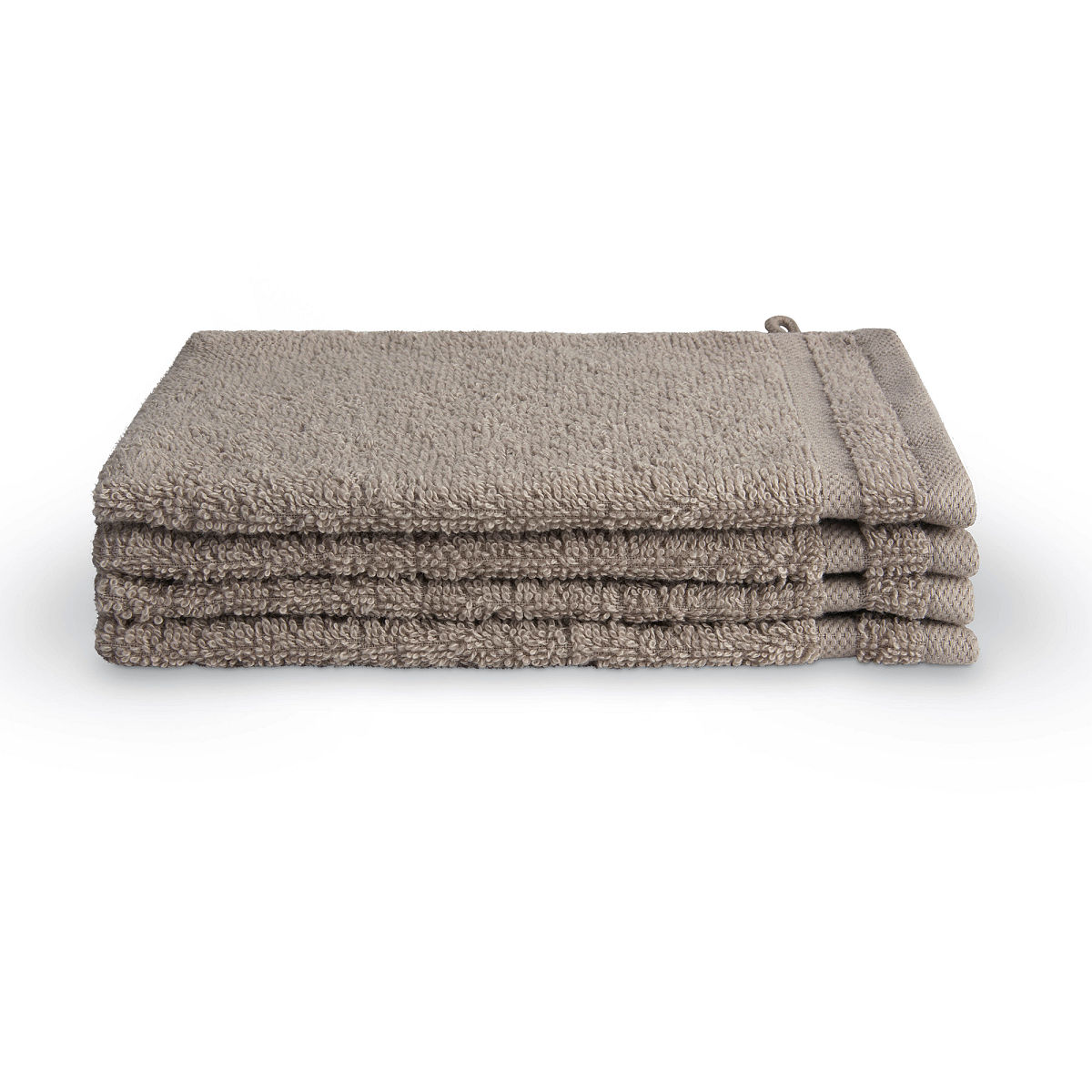 BYRKLUND Bath Basics Washand 16x21cm - Taupe - 4 stuks