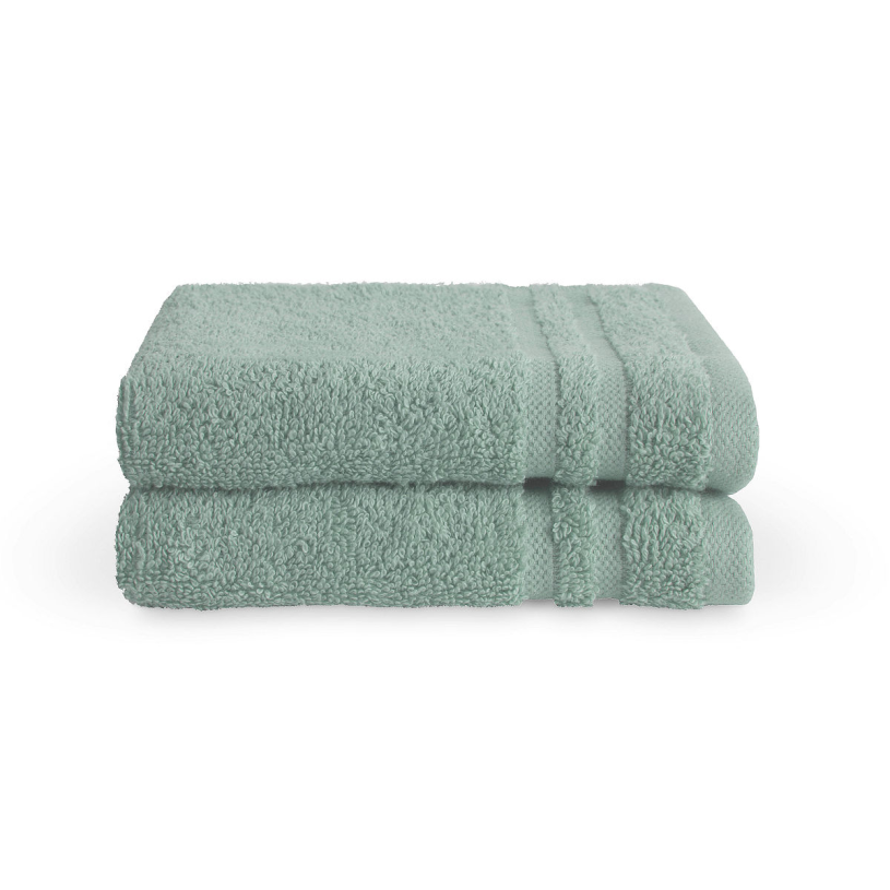 BYRKLUND Bath Basics Gastendoek 30x50cm - Zeeblauw - 2 stuk