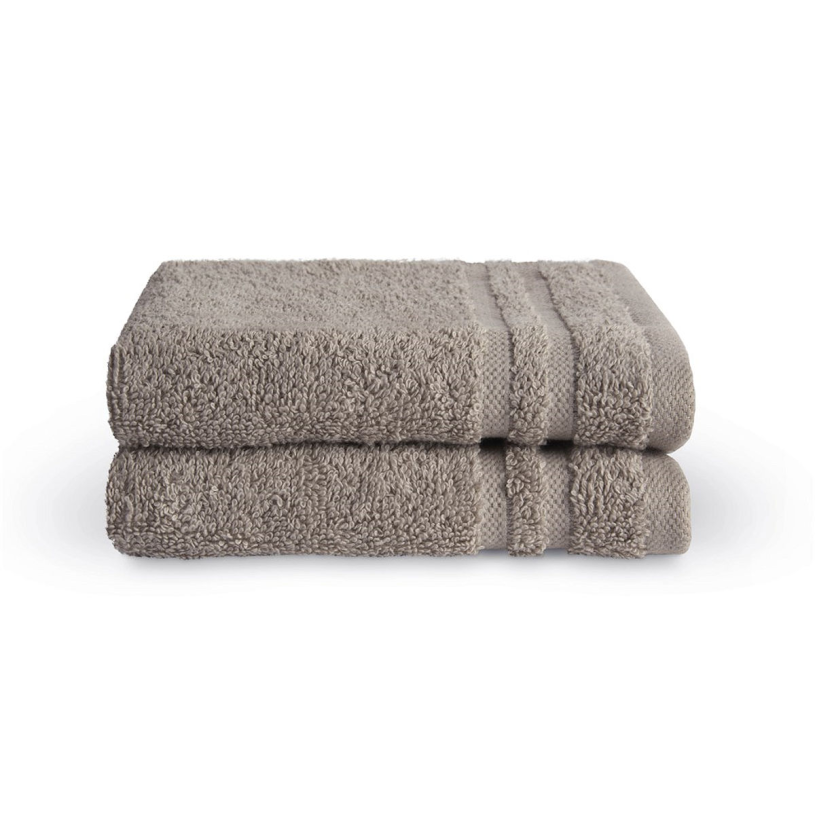 BYRKLUND Bath Basics Gastendoek 30x50cm - Taupe - 2 stuk
