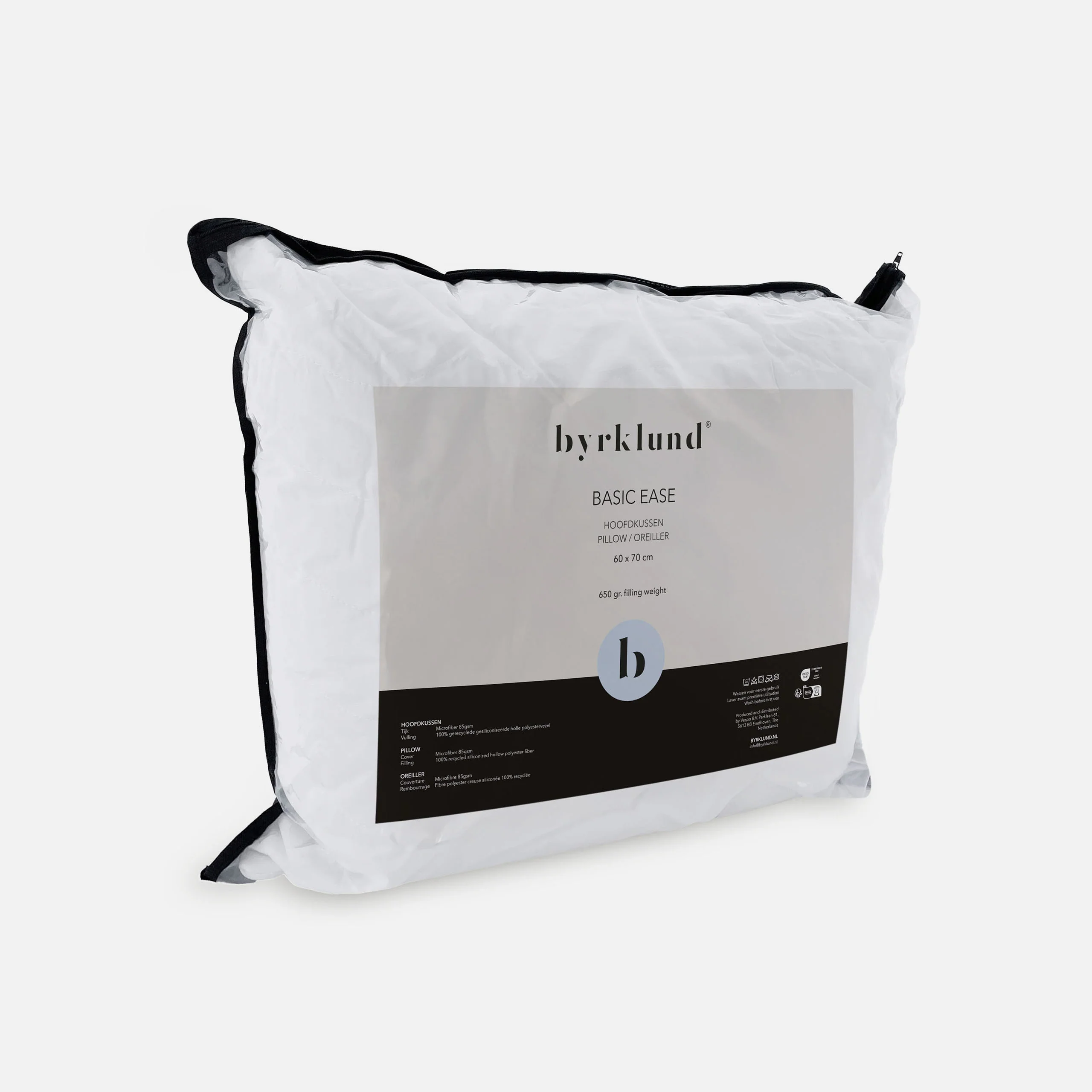 Byrklund Hoofdkussen Basic Ease 60x70cm - Wit