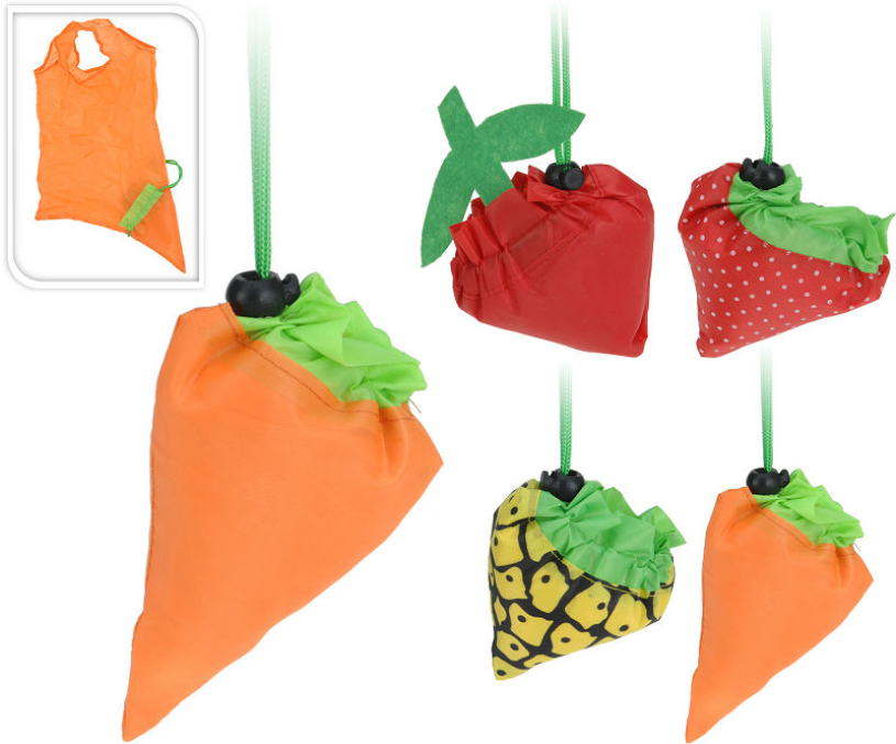 Boodschappentas vouwbaar 4 assorti