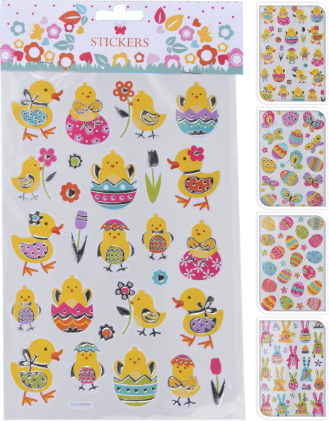 Paas Stickers 4 Assorti Kleur