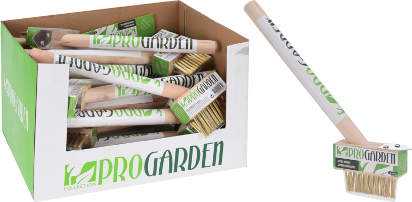 Onkruidborstel met steel 36cm