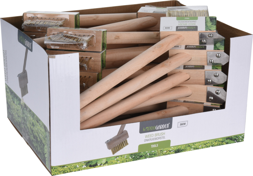 Onkruidborstel met steel 36cm