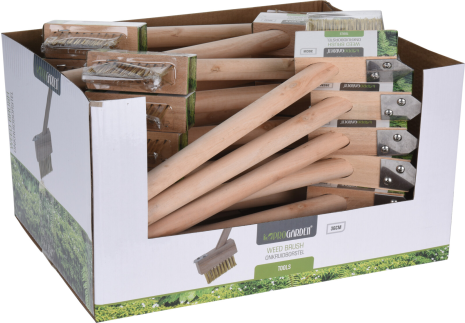 Onkruidborstel met steel 36cm