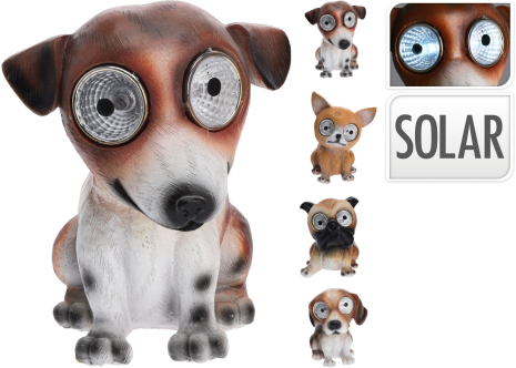 Solarlamp Honden assorti