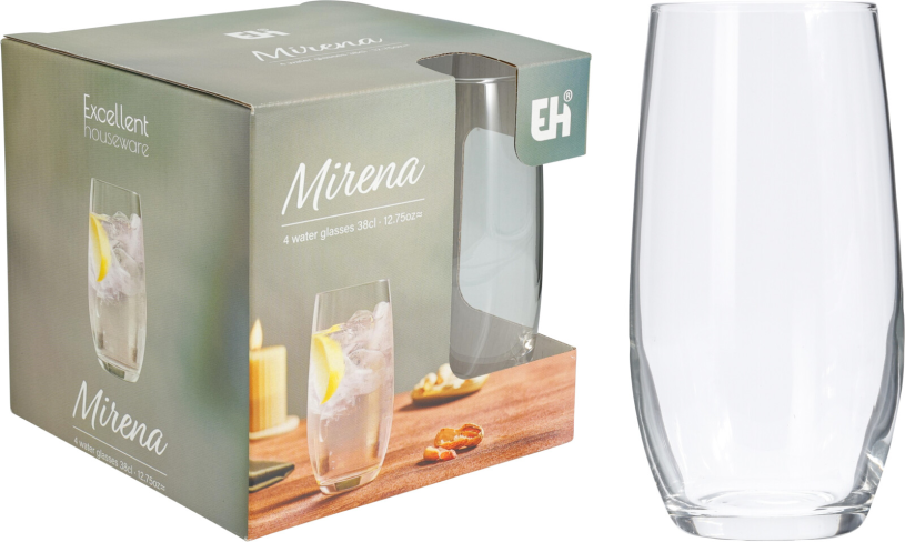 Mirena Glazenset 38cl 4 stuks