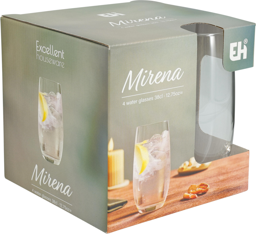 Mirena Glazenset 38cl 4 stuks